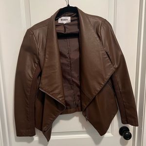 BB Dakota brown faux leather jacket